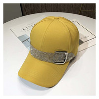 Nowe mody pas z kryształkami czapki baseballowe dla kobiet Snapback czapki sportowe odkryty kapelusz słońce Gorras czarny kapelusz 4